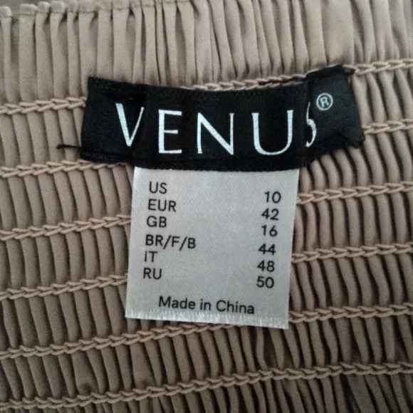 Venus Shirt Style Strapless Peplum Tie Waist Top - Picture 4 of 6